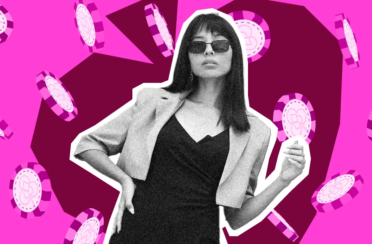 Woman betting big on herself — stepping into bold action with self-confidence as her most valuable asset