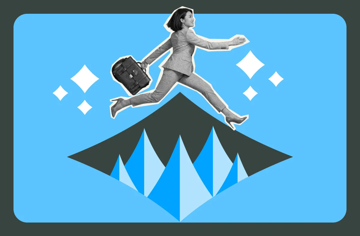 Executive woman training like an athlete — building cognitive stamina and strategic thinking for her next promotion