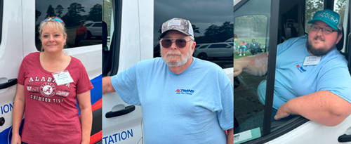 2024 Van Division Winners, three people