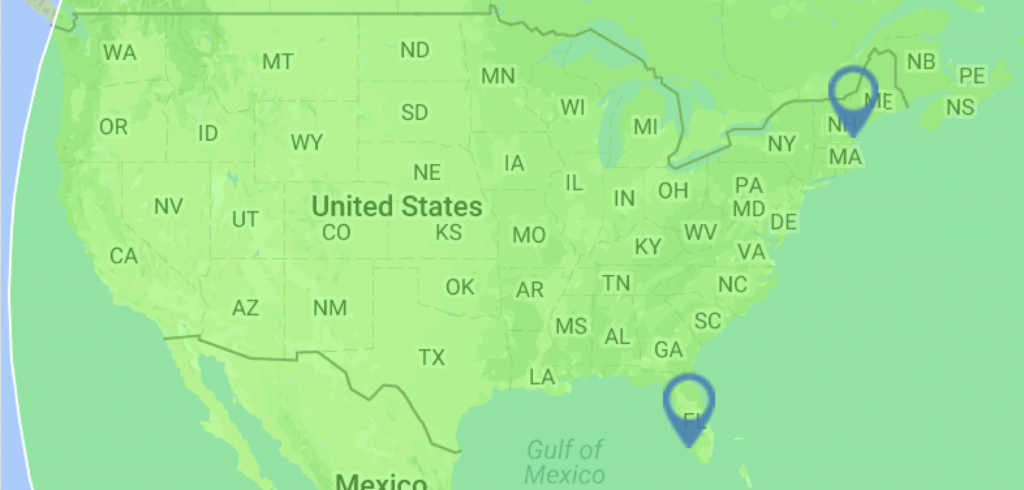 art handling coverage map