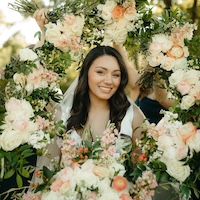 image of outdoor garden wedding theme for an event planning service