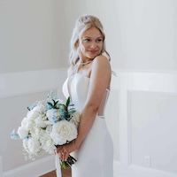 [background image] floral arrangement (for a cemeteries & funeral home)