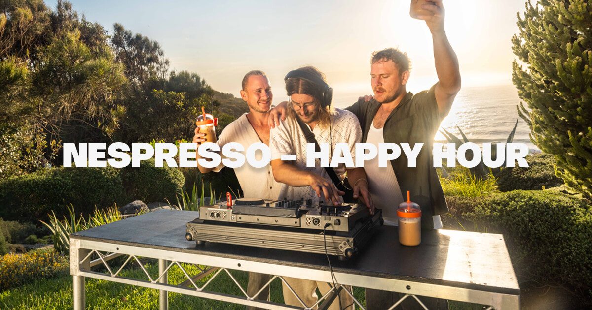 Nespresso, Happy Hour campaign imagery