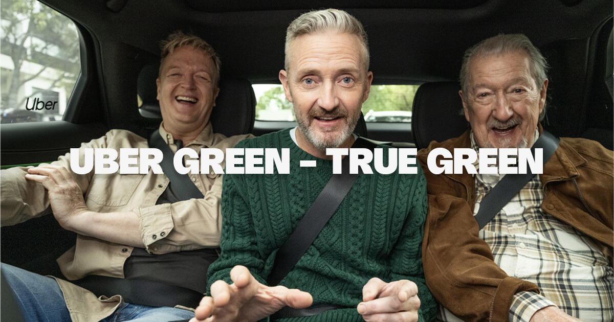 Uber Green, It’s Common Sense campaign imagery