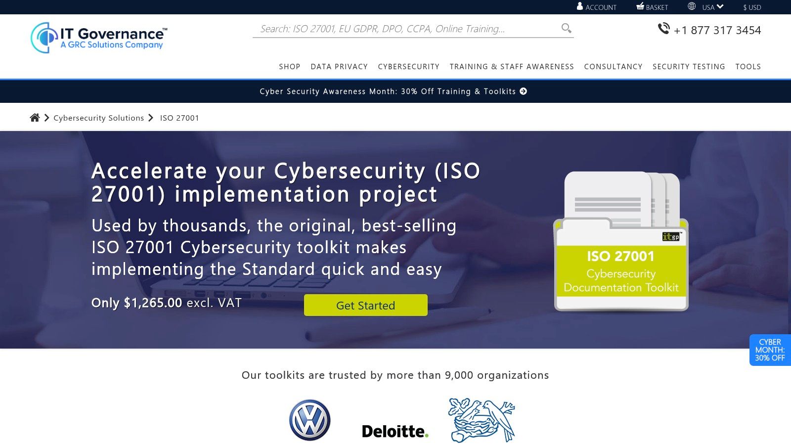 IT Governance USA – ISO 27001 Cybersecurity Toolkit