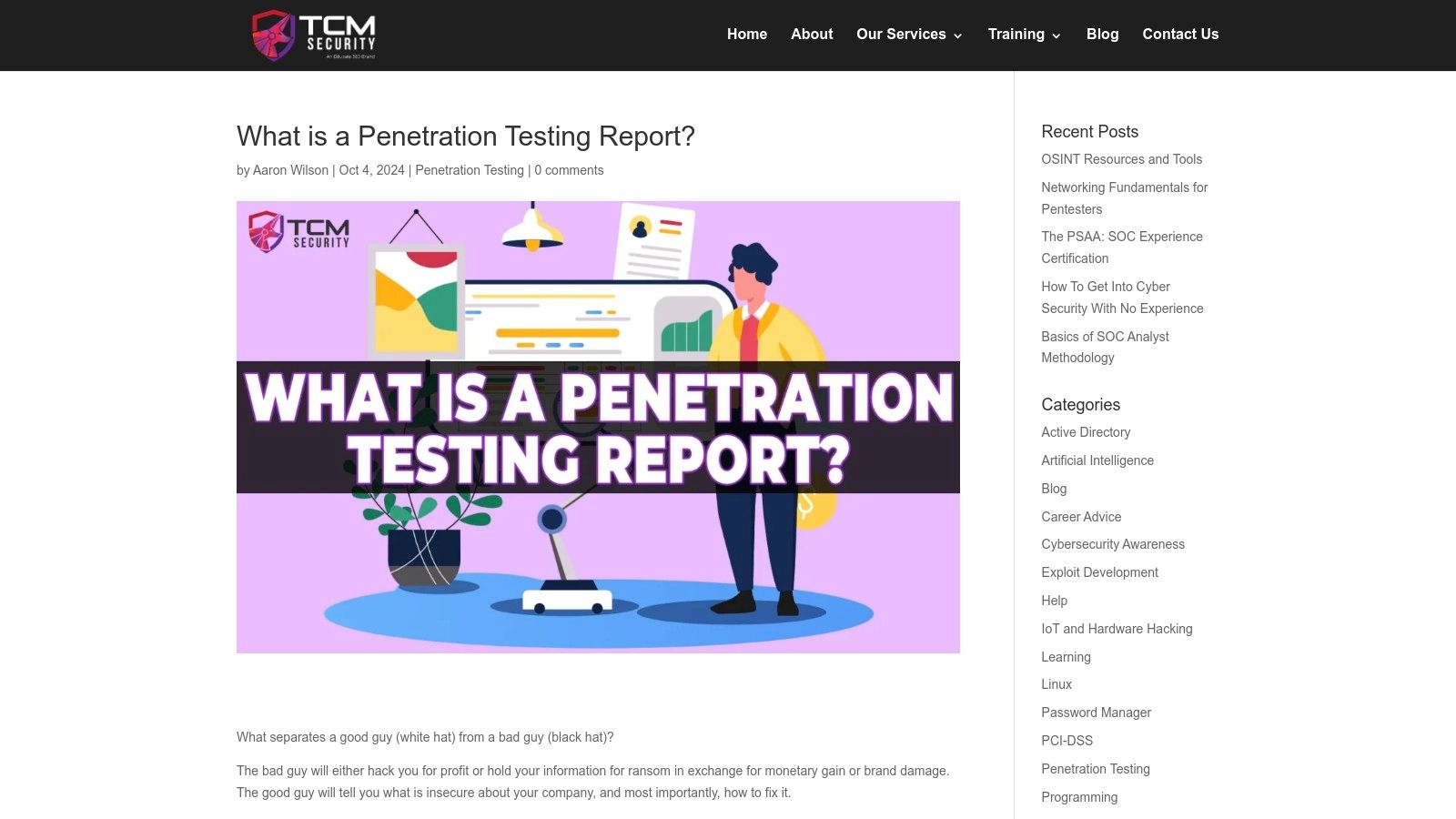 TCM Security (Sample Pentest Report Template)