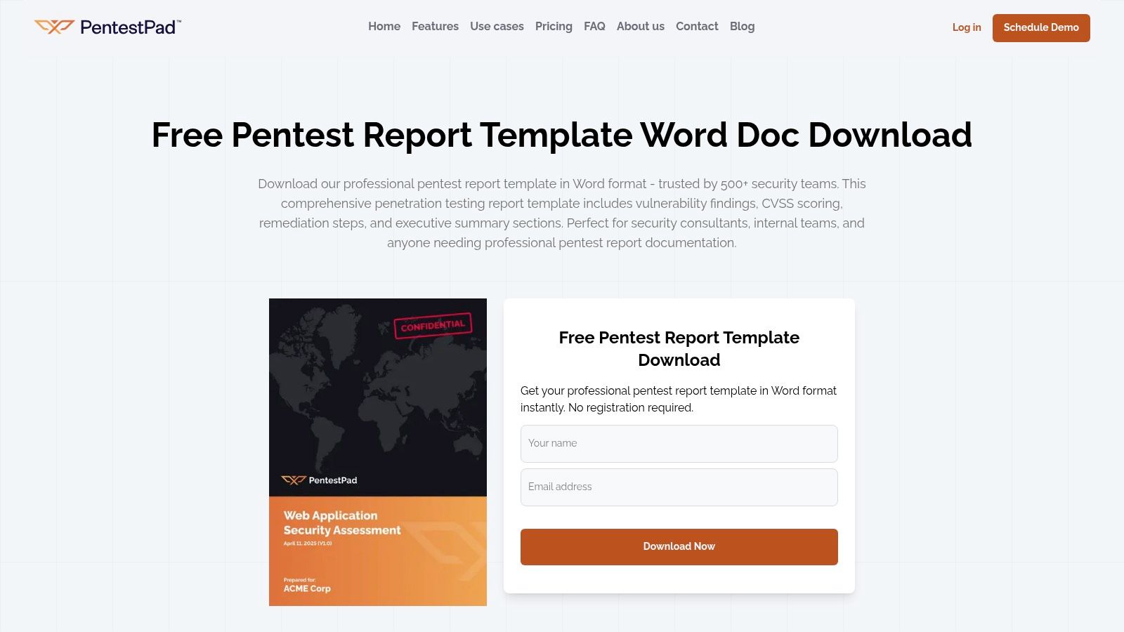 PentestPad (Open-source Penetration Test Report Template)