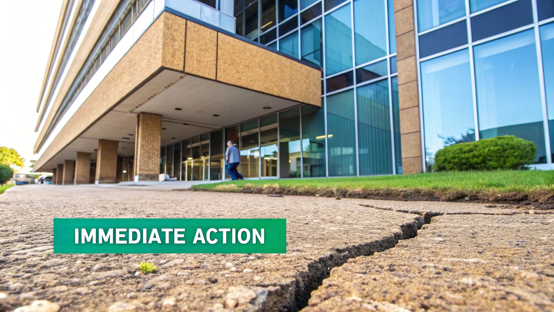 A magnifying glass hovering over a computer screen, highlighting a red alert symbol on a line of code.