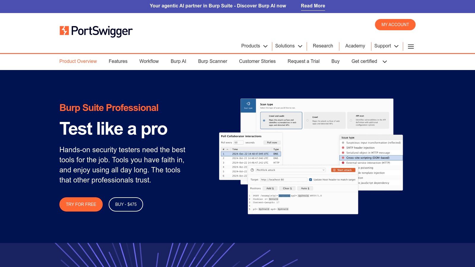 PortSwigger Burp Suite