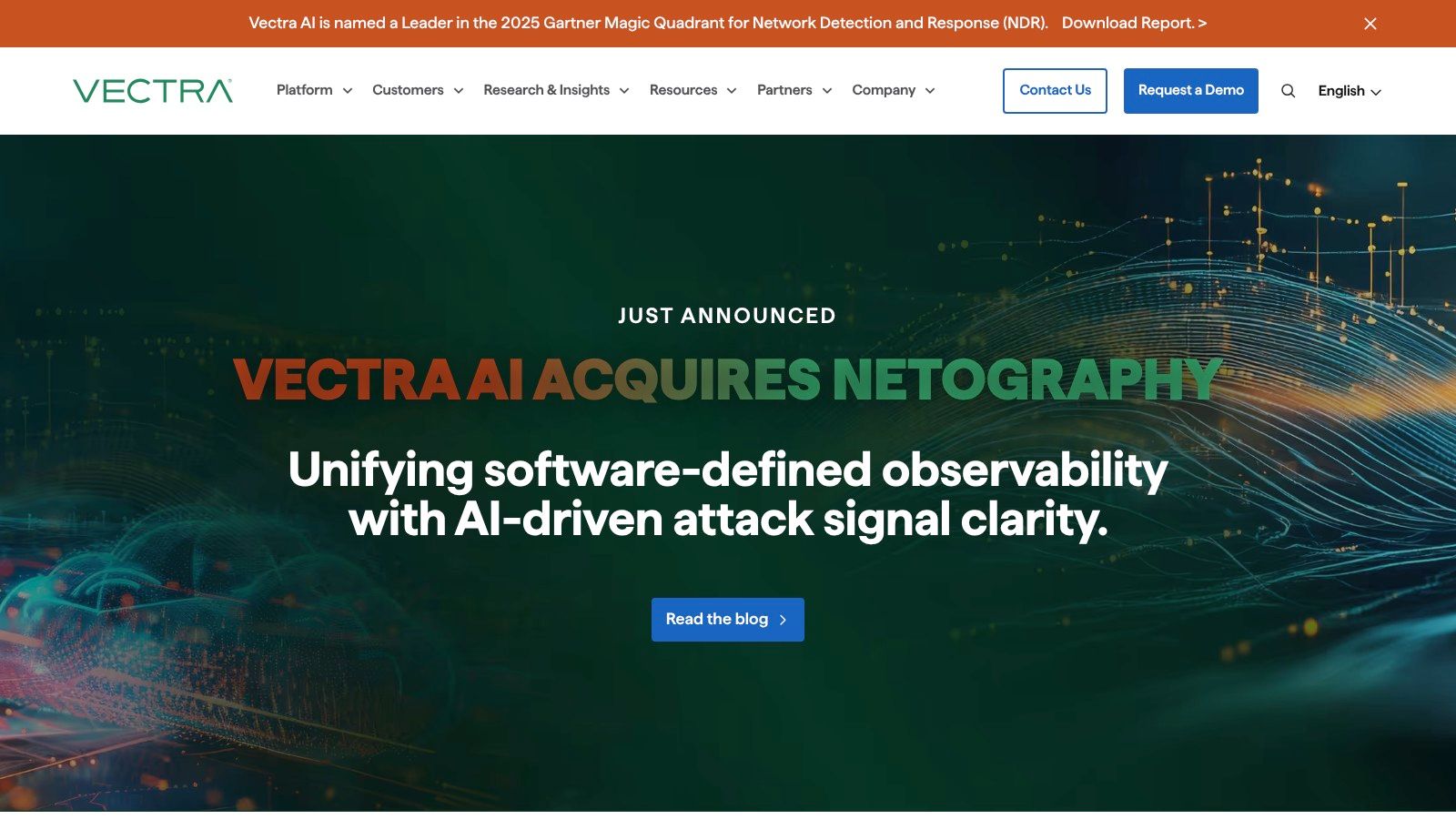 Vectra AI Platform (NDR/ITDR/CDR)