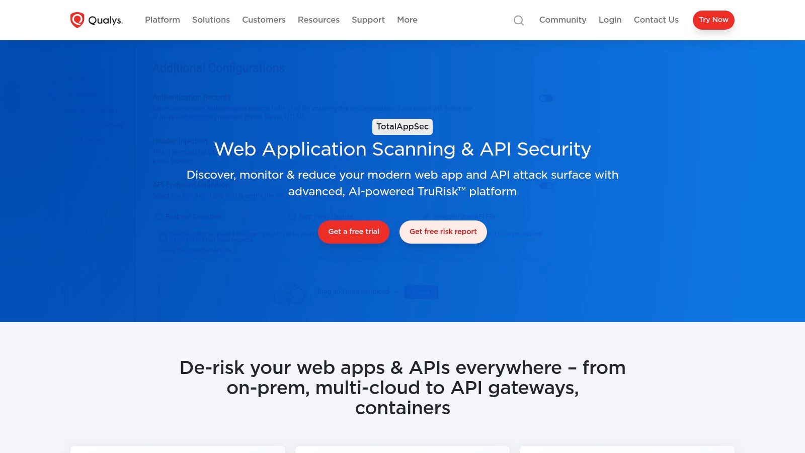Qualys — Web Application Scanning (WAS)