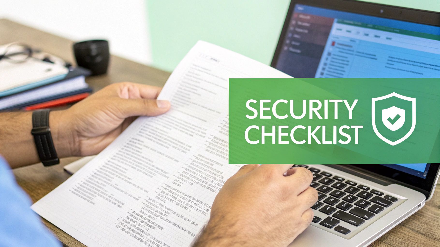 A cybersecurity professional analyzing data on multiple monitors in a modern control room, representing proactive security management.