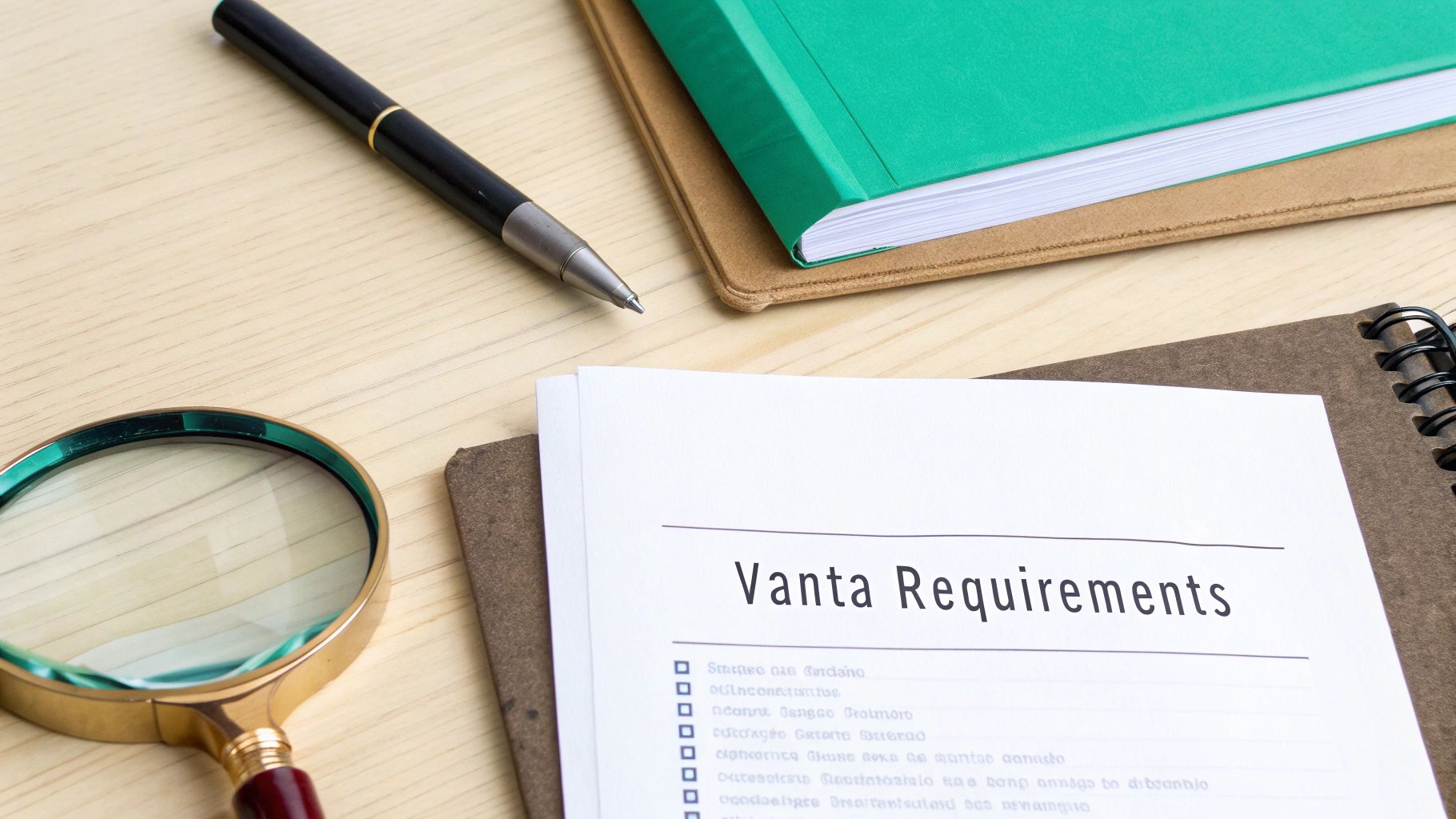 Penetration test report on a clipboard.