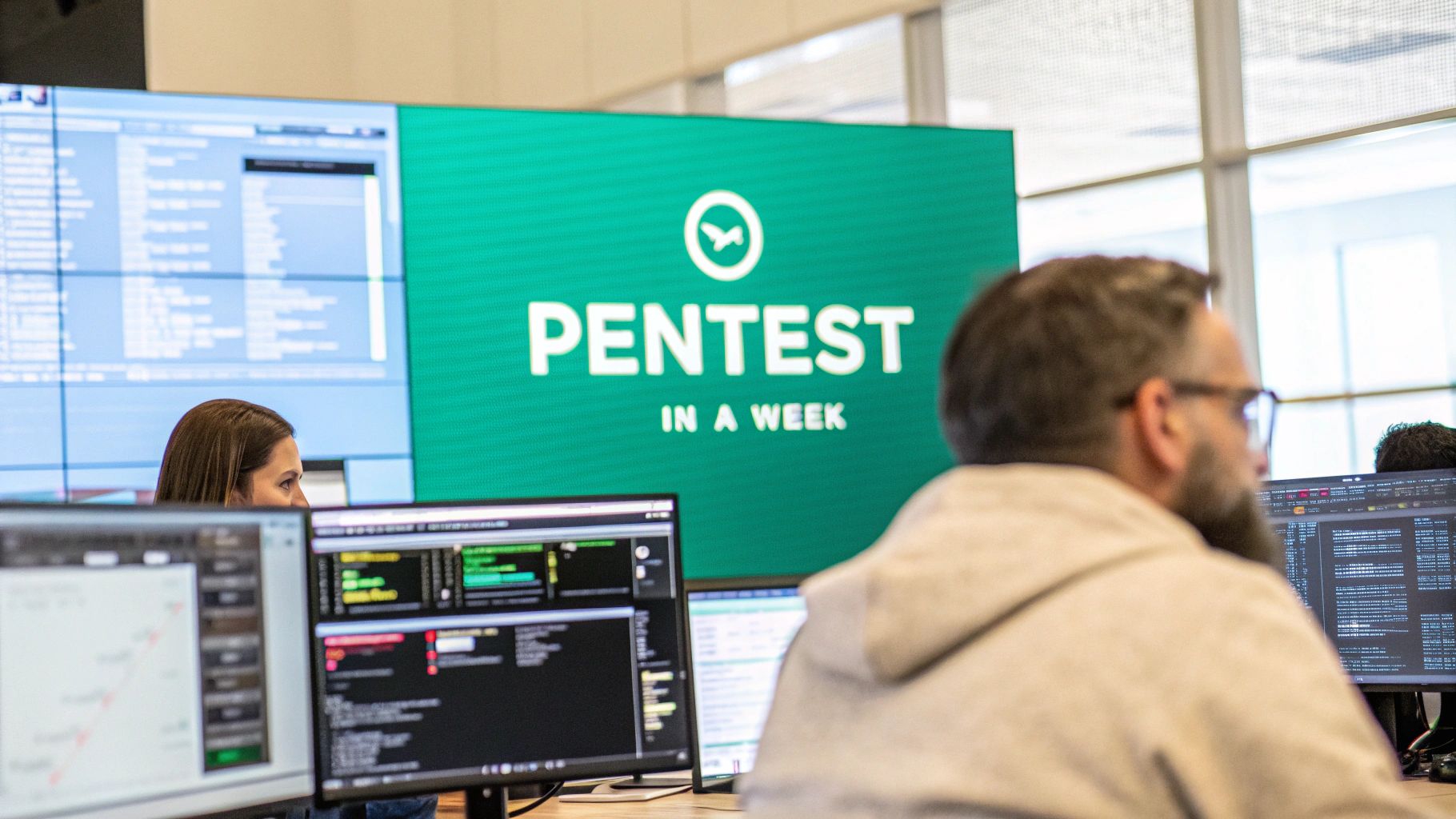 image of an individual using productivity software