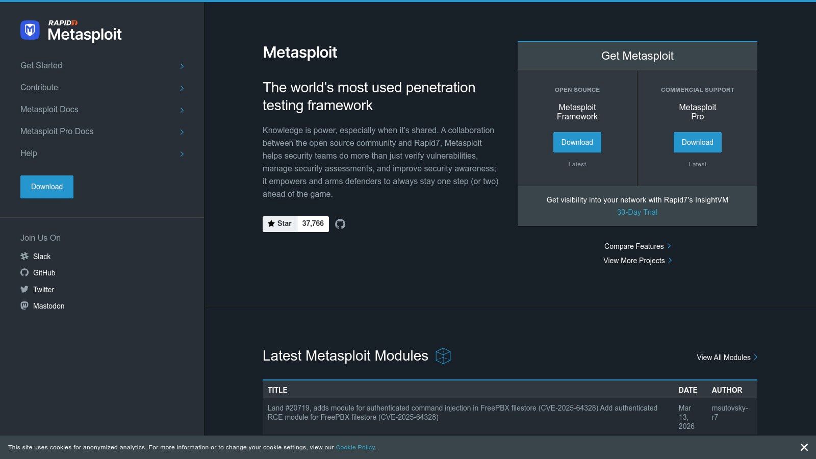 Metasploit Framework (Rapid7)
