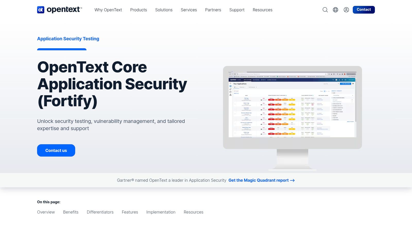 OpenText Fortify on Demand (Core Application Security)