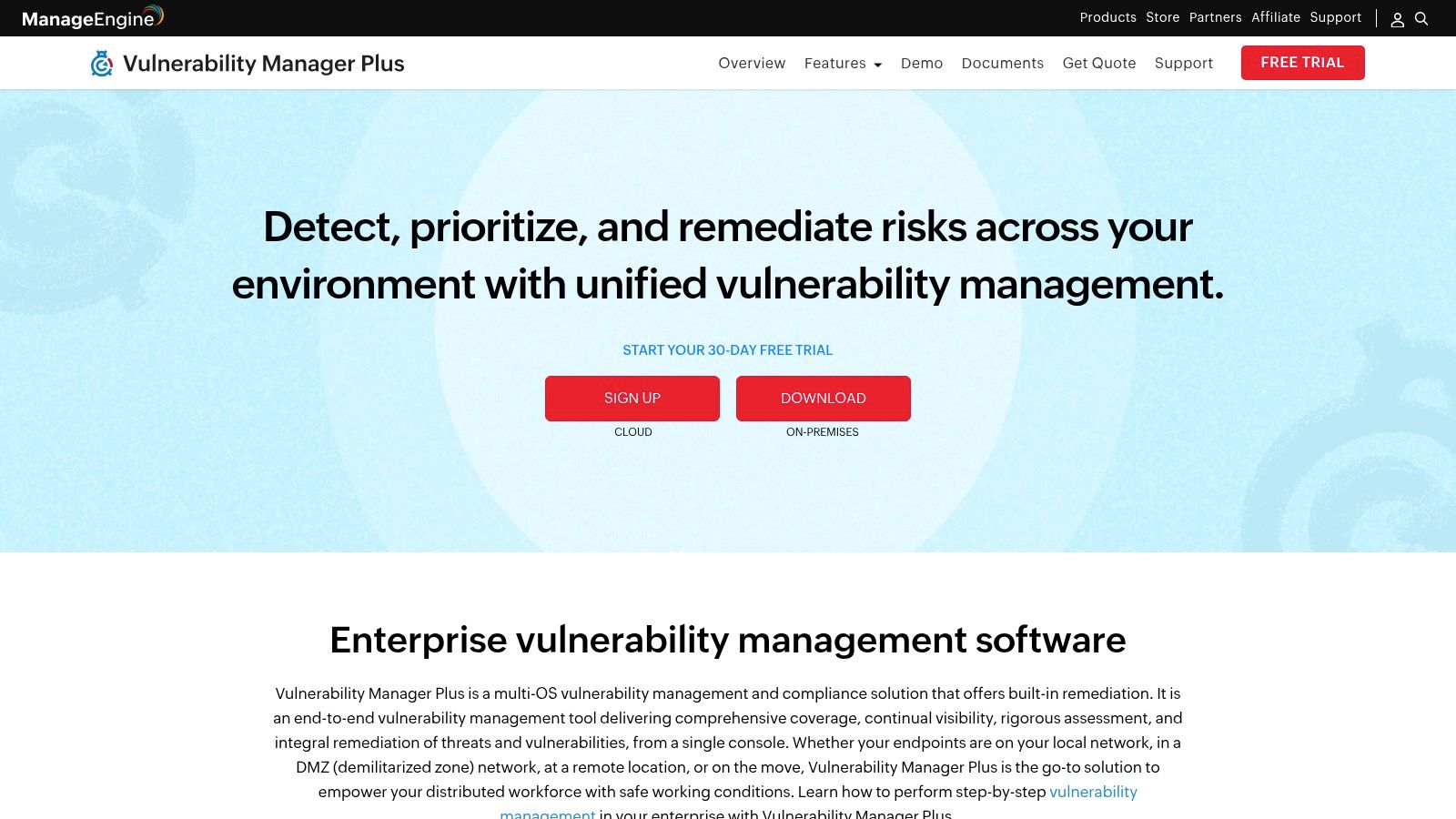 ManageEngine Vulnerability Manager Plus