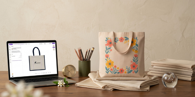How to Order a Custom Tote Bag with CUSTA: A Step-by-Step Guide to Our Online Design Editor.