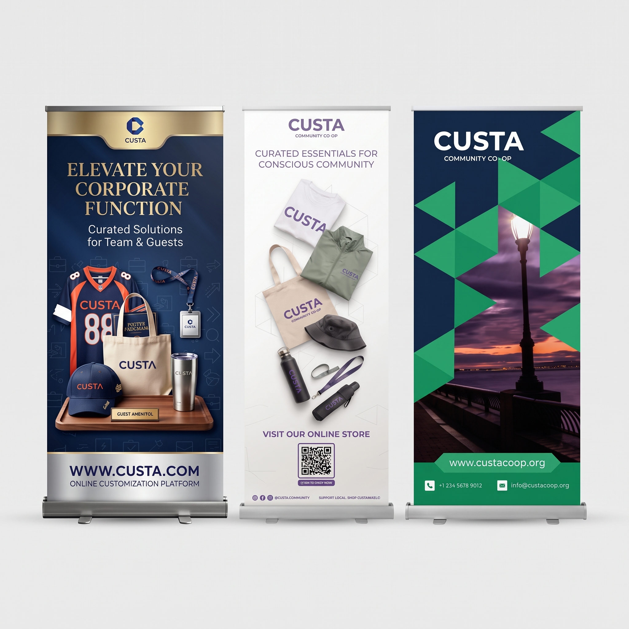 CUSTA Roll-up banner