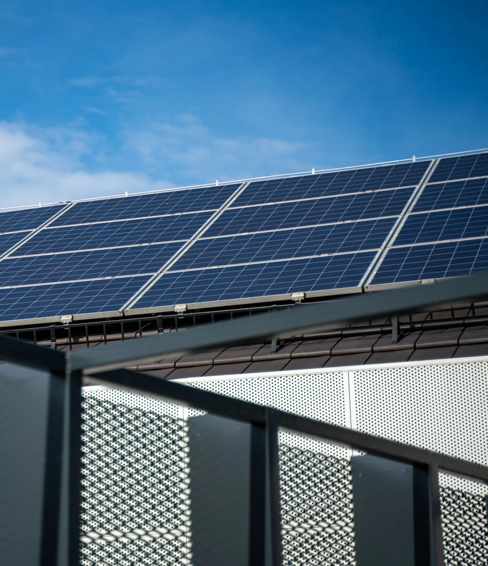 Solar array and battery energy storage installation