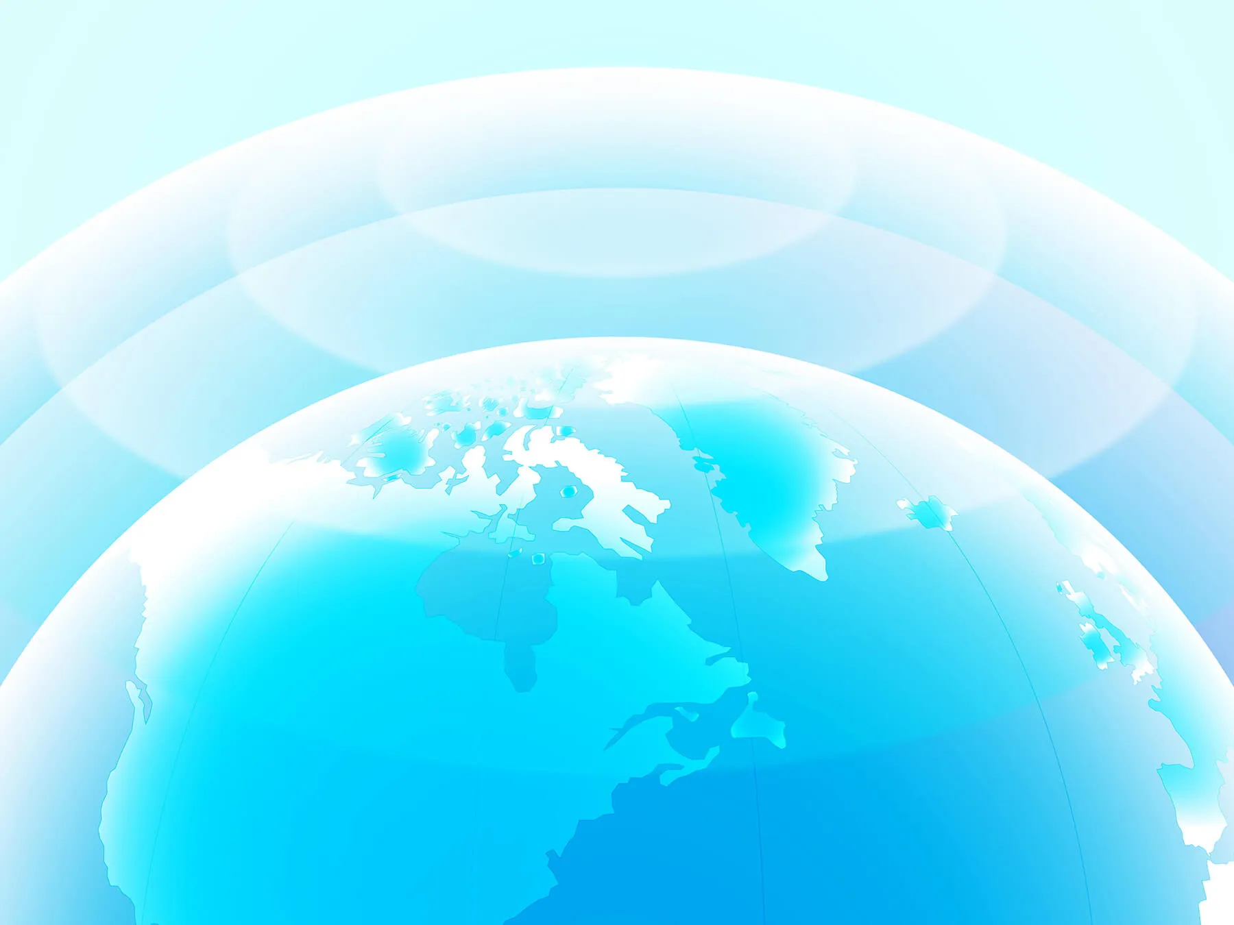 Digital illustration of the northern hemisphere of Earth with glowing blue and white gradients, highlighting Canada and the Arctic region.