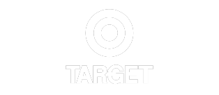 Target logo with a red bullseye symbol above the word 'TARGET' on a black background.