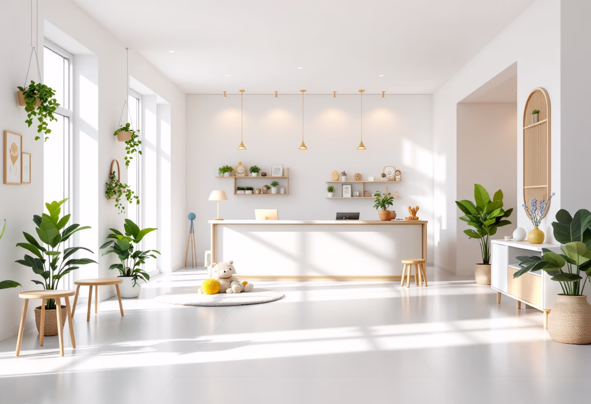 [background image] inviting frontoffice space (for a preschool & daycare)