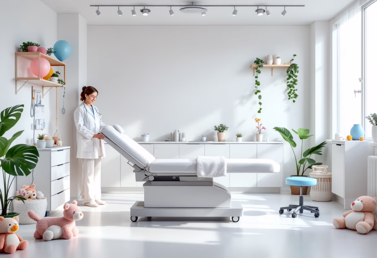 image of a pediatric examination room in a medical clinic