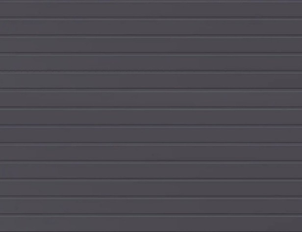 Grey aluminium door style.