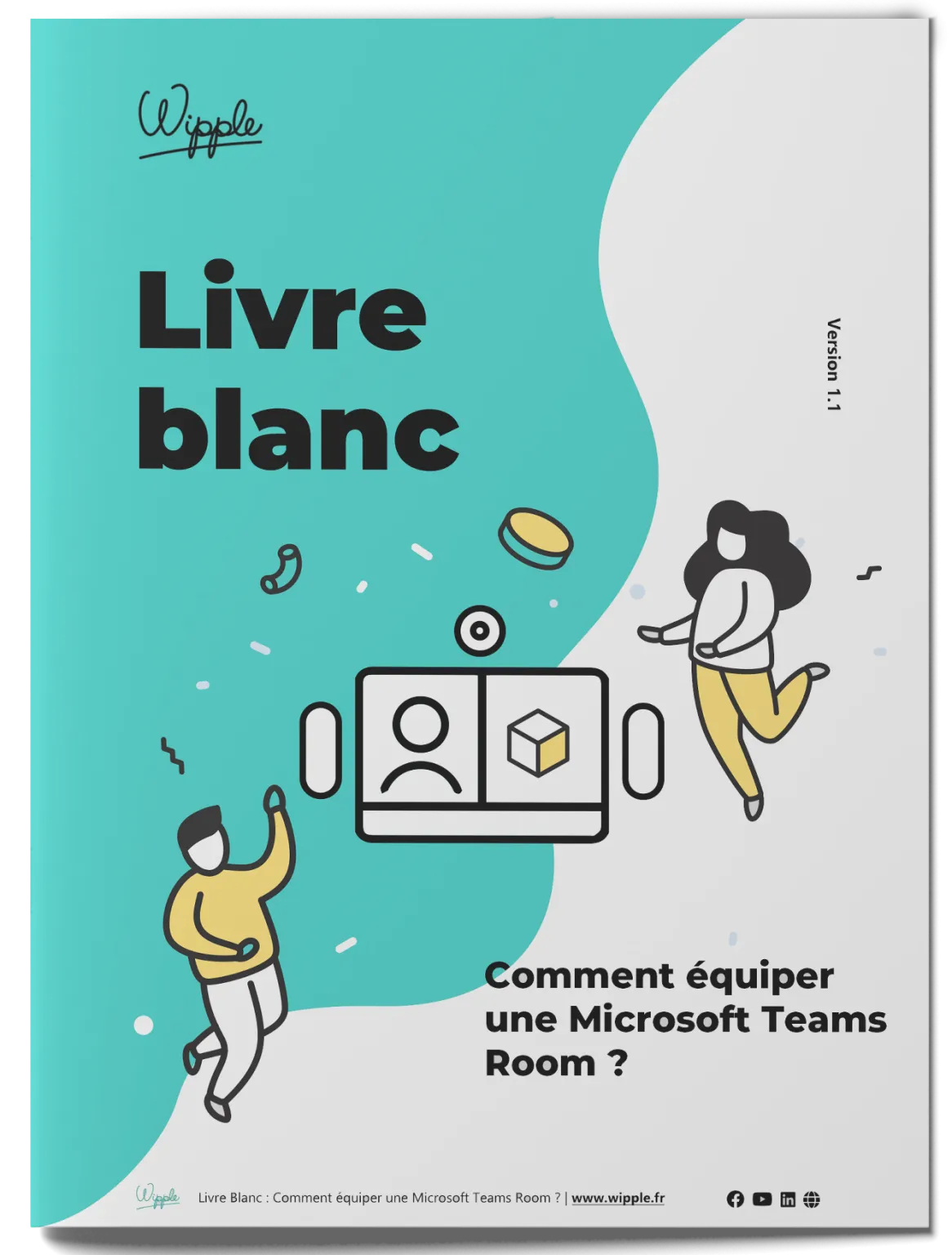 Première de couverture du livre blanc Comment bien équiper une salle de réunion Microsoft Teams Room ?