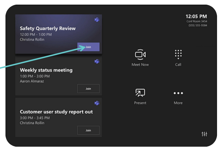 teams room configuration