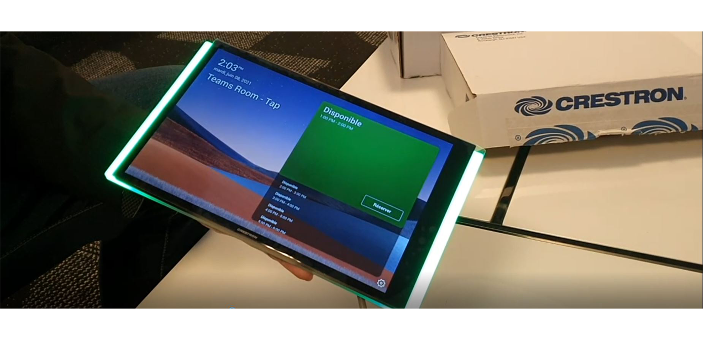 [Test] Microsoft Teams Panel x Crestron TSS-1070 - Système de réservation de salle Teams - BARRE RALLYE LOGITECH
