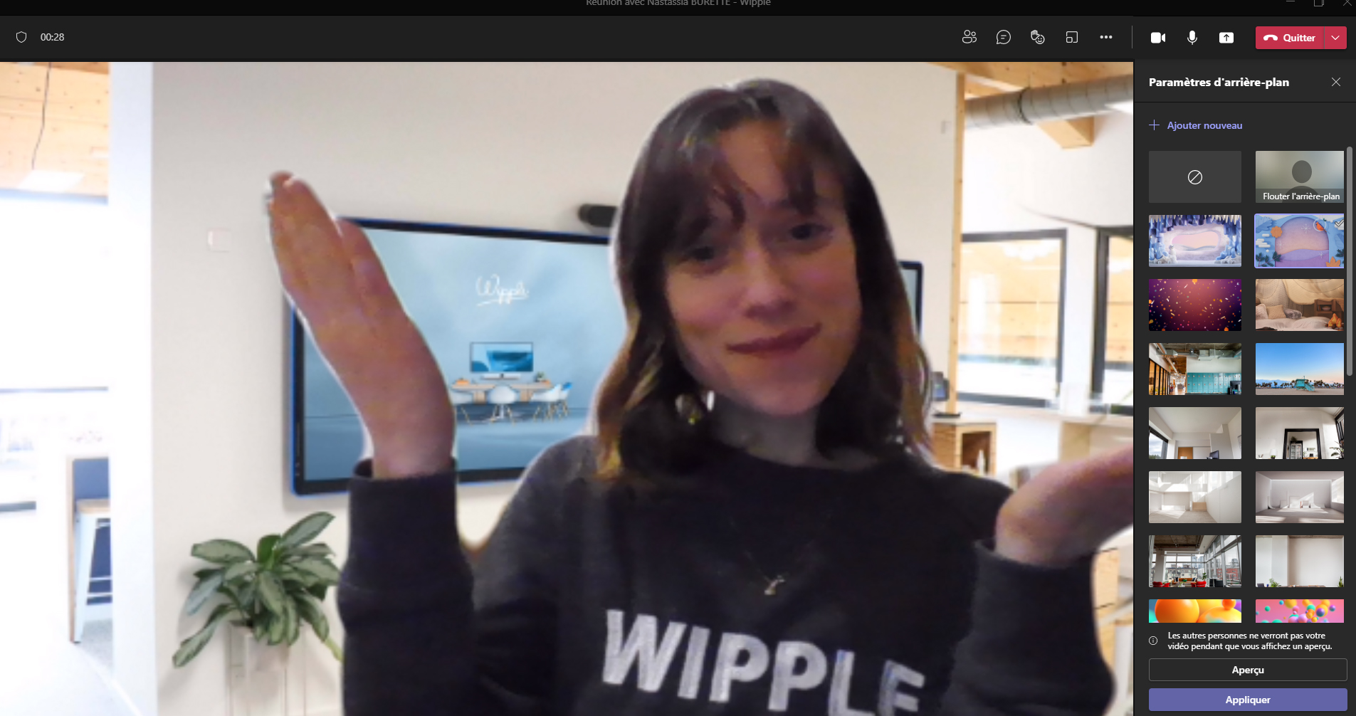 Comment importer un fond sur Teams pour vos visioconférences ? (Mise à jour) - Équipes Microsoft