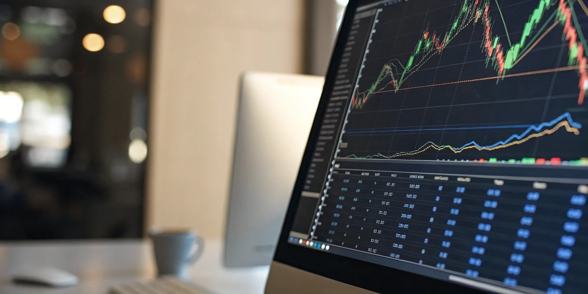 An analytics & KPI dashboard displaying key performance metrics and data charts.