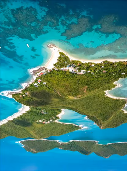 A picture of an island