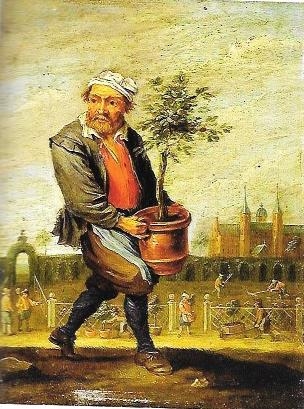 David Teniers de Jongere,Lente , ca 1644 Tuinman Huis Berg