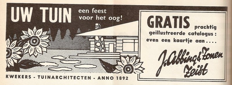 ADVERTENTIE GROEI EN BLOEI 1964