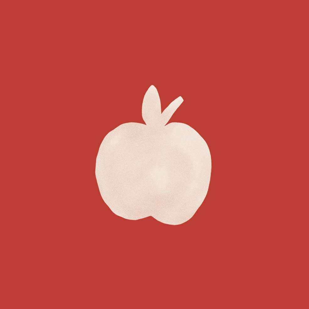 Image avec une pomme pour représenter le spectacle tout public « Tiotes histoires picardes » de Sophie Chenko, artiste conteuse