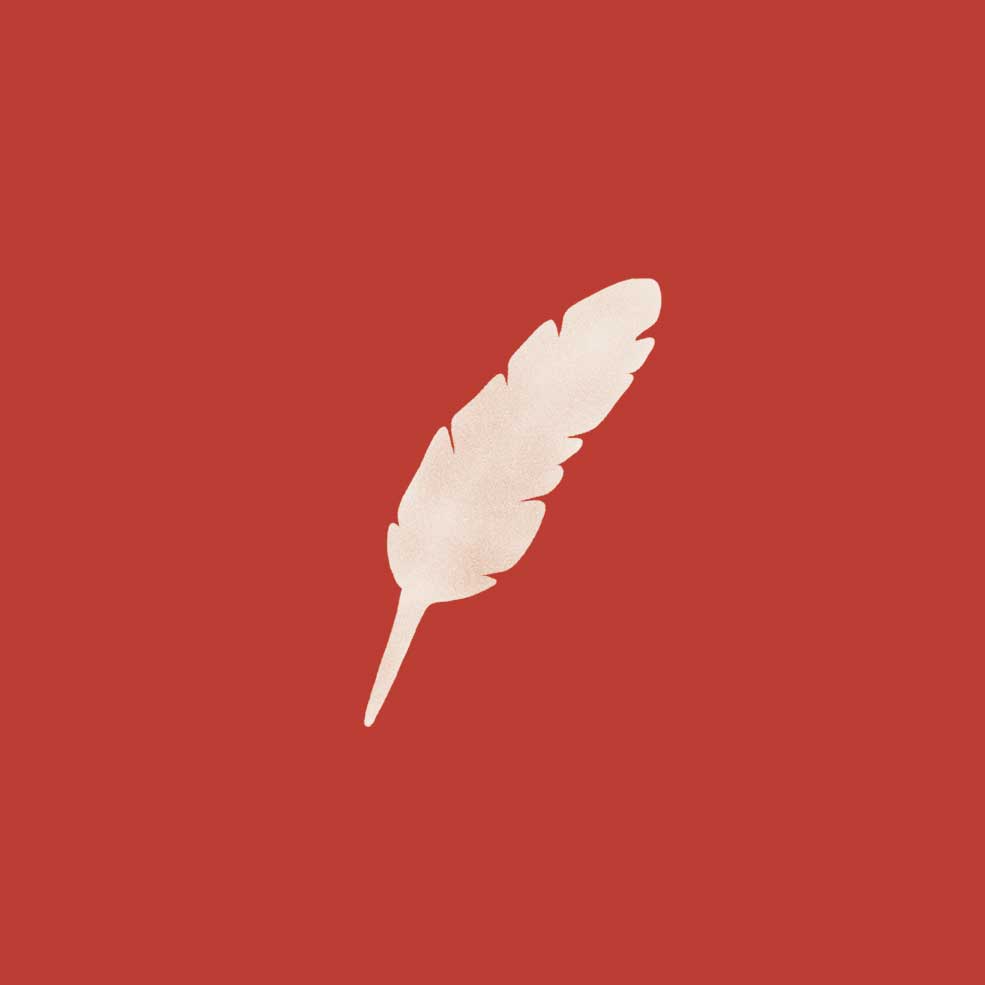 Image avec une plume pour représenter le conte à la carte tout public « Petite séance d'initiation aux contes » de Sophie Chenko, artiste conteuse