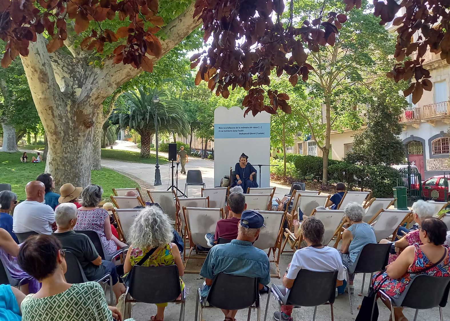 Photo du spectacle Merveilleuses histoires de Méditerranée interprété par Sophie Chenko à Sète