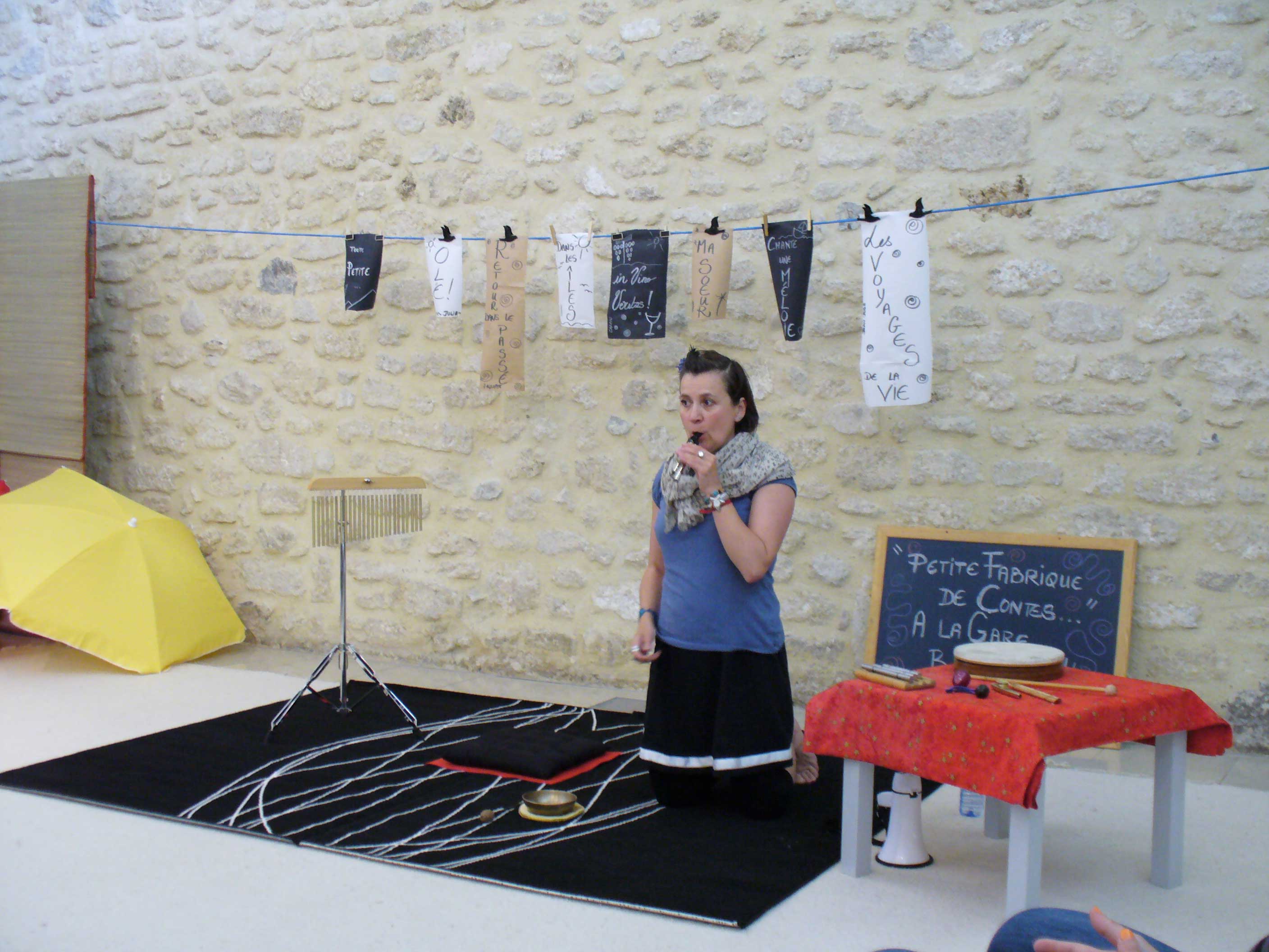 Photo d'une Petite Fabrique de Contes par Sophie Chenko à la Médiathèque de Pignan