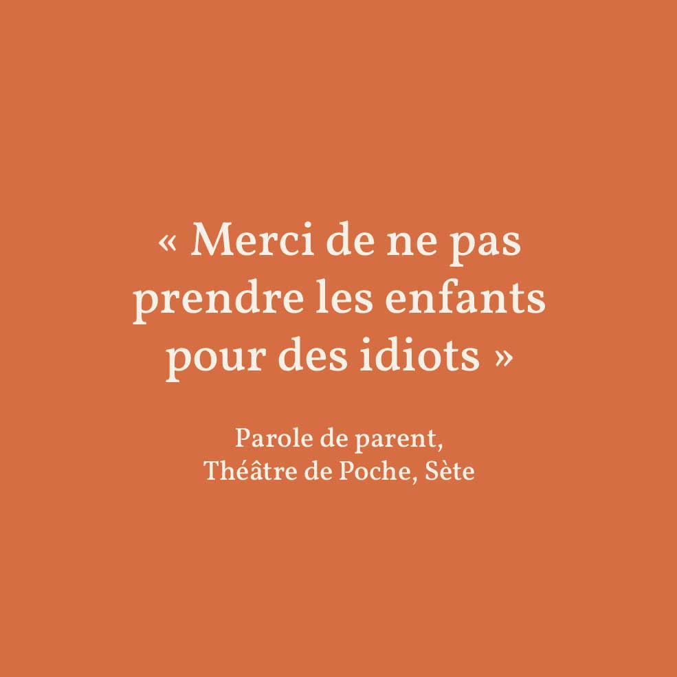 Image avec un verbatim d'un parent d'enfant