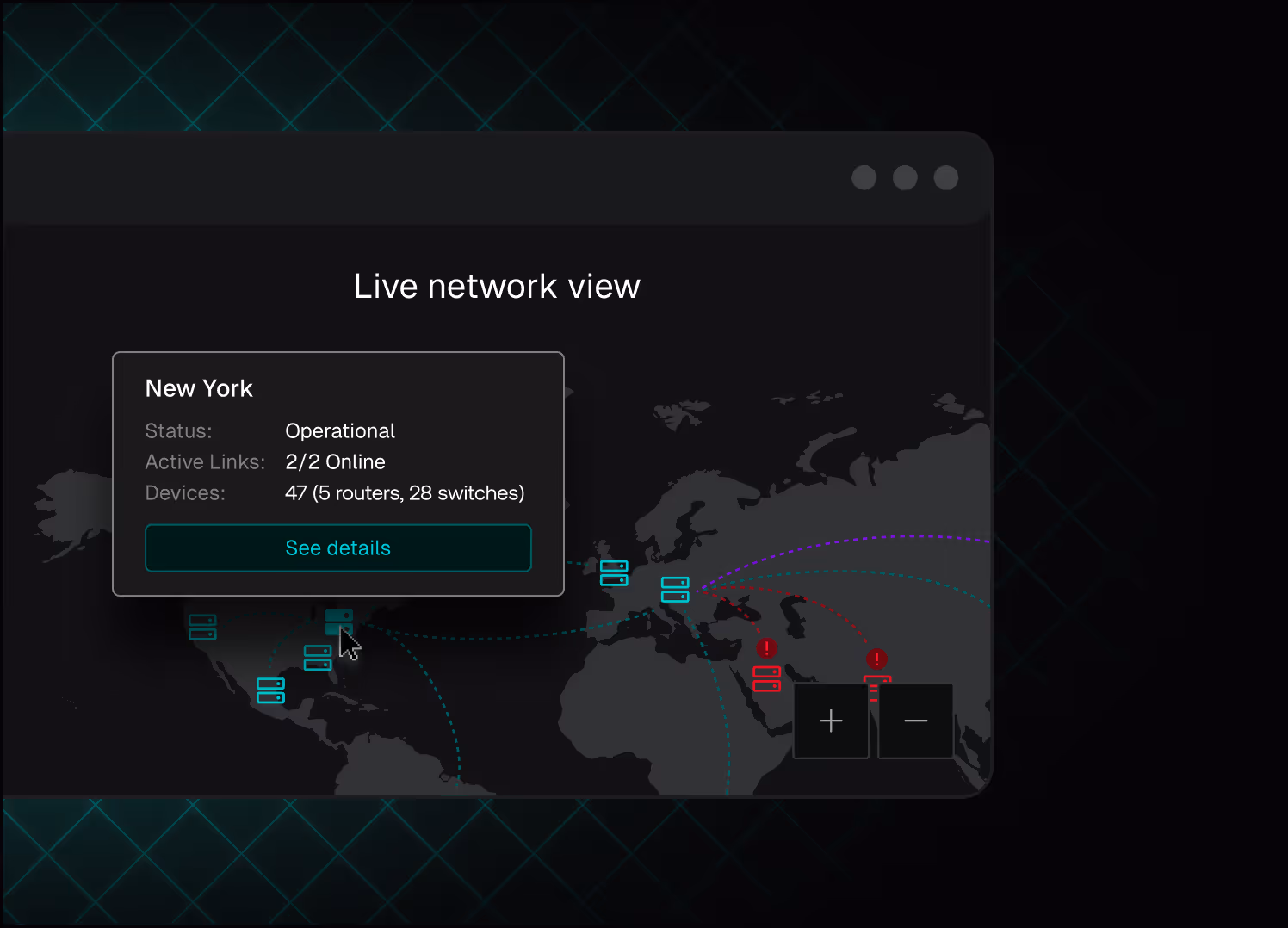 Asset utilization trend chart in NDC360 reporting module