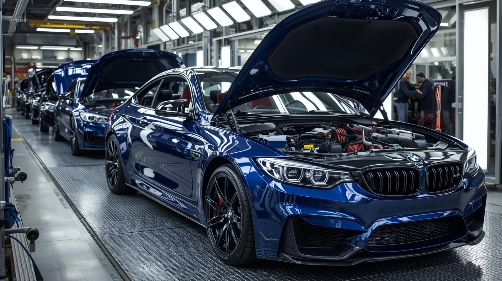 Automotive industry image showing modern vehicle design