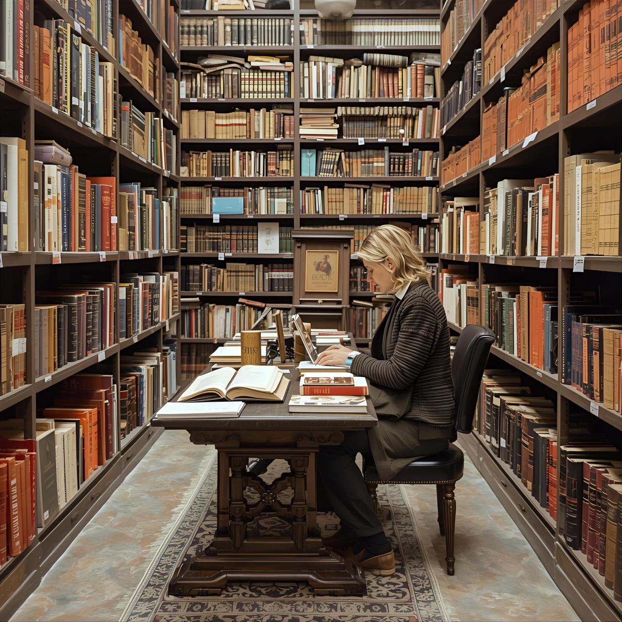 Publishing industry image showing books and editorial design