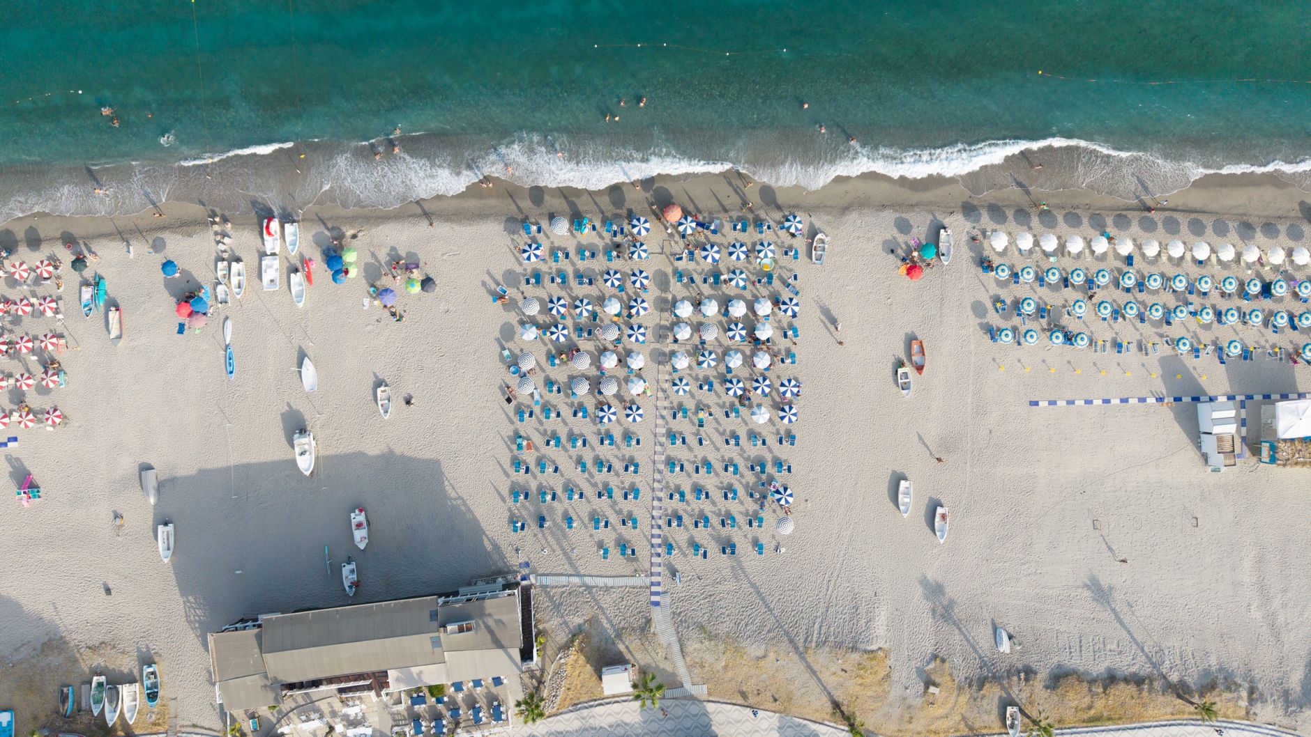 La costa di Rimini vista dall alto