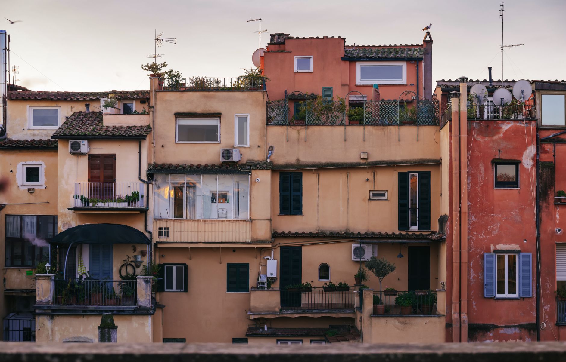Edifici residenziali di una città italiana