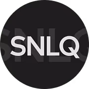Логотип с буквами SNLQ на черном круглом фоне.