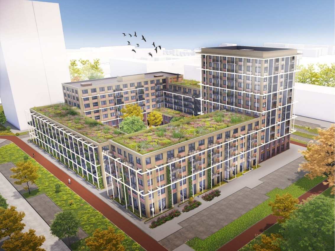 Vogelvluchtperspectief Kralenhof