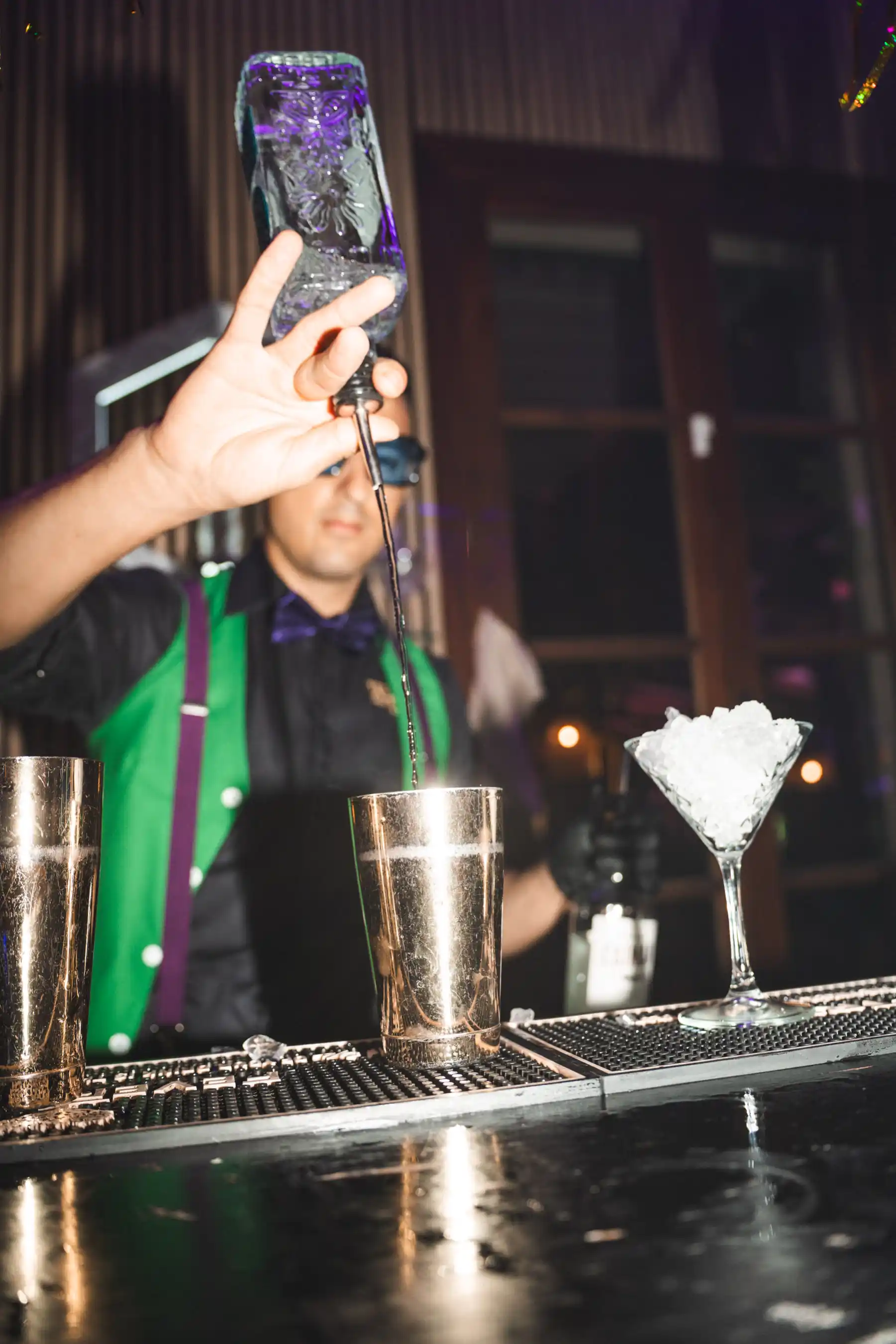 Cocktail making at Tabana’s Night Fever party in Mallorca